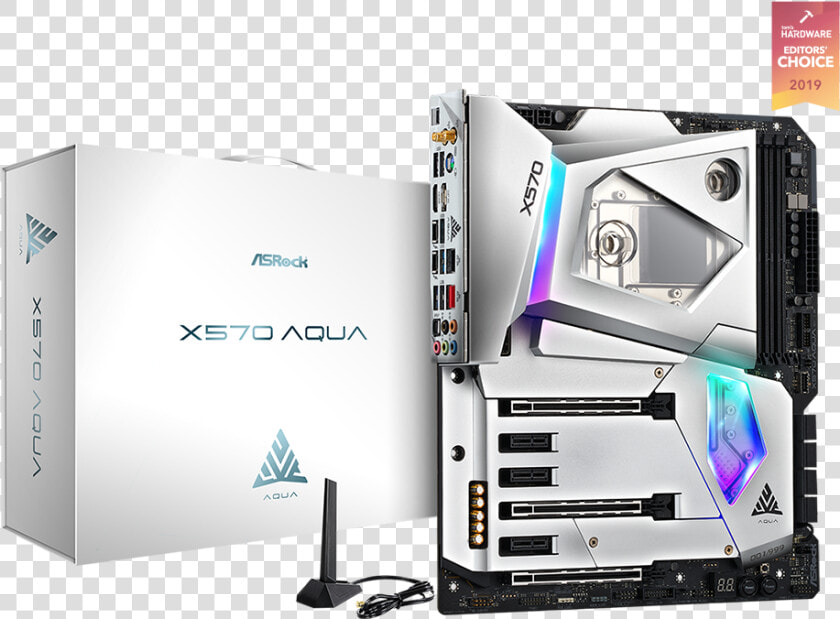 Asrock X570 Aqua  HD Png DownloadTransparent PNG