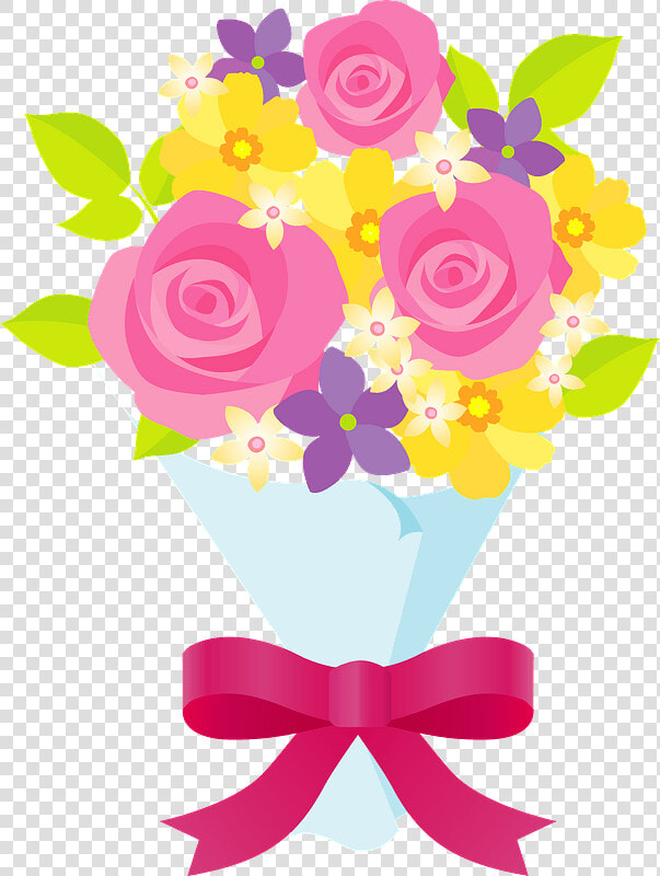 Flower Bouquet Clipart   花束 イラスト フリー 素材  HD Png DownloadTransparent PNG