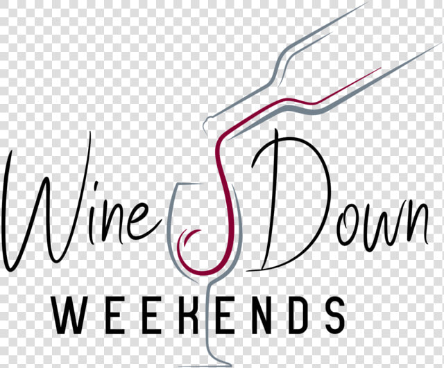 Wine Down Weekends Logo Branding Logo Design Branding   Calligraphy  HD Png DownloadTransparent PNG