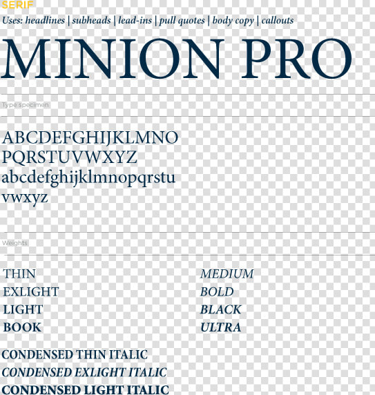 Examples Of Minion Pro Font   Minion Pro Bold Cond  HD Png DownloadTransparent PNG