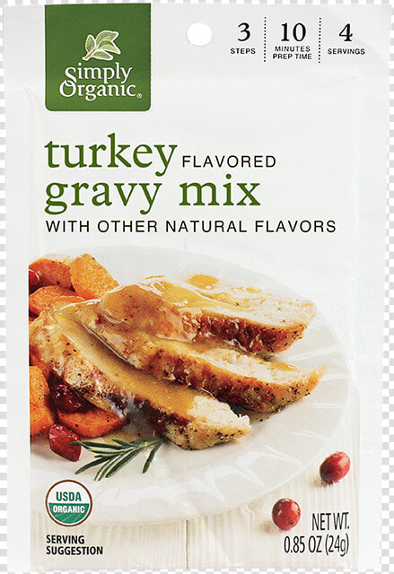 Simply Organic Turkey Gravy Mix  HD Png DownloadTransparent PNG