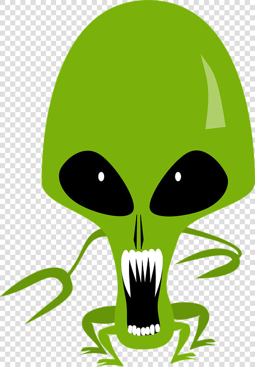 Alien  Cosmic  Monster  Space  Green  Angry  Evil   Alien Vector  HD Png DownloadTransparent PNG