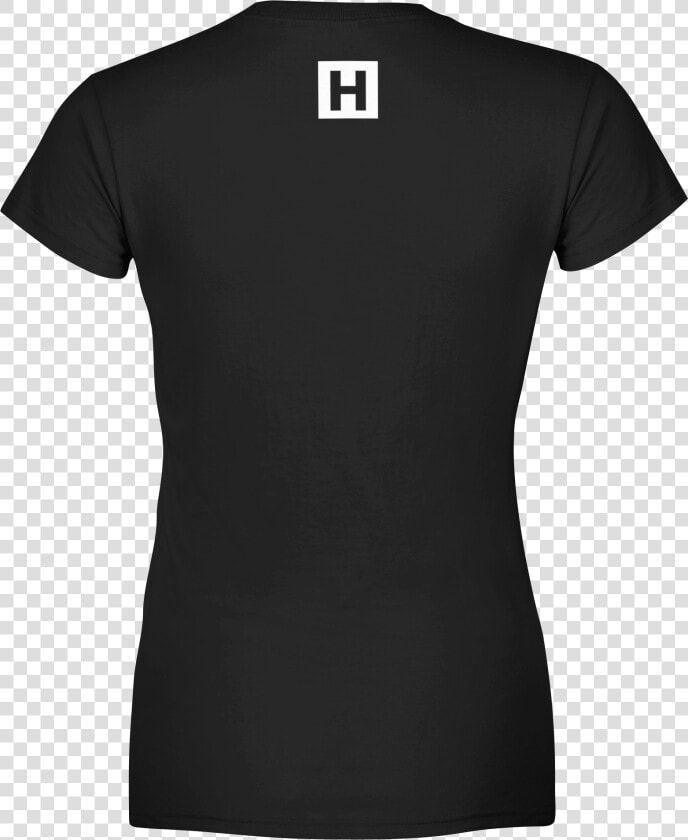 Hstlr Clothing Women S Tee Black Back   Polo Shirt Black Woman Png  Transparent PngTransparent PNG