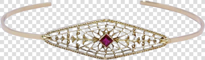 Vintage Ruby Filigree Bangle  HD Png DownloadTransparent PNG