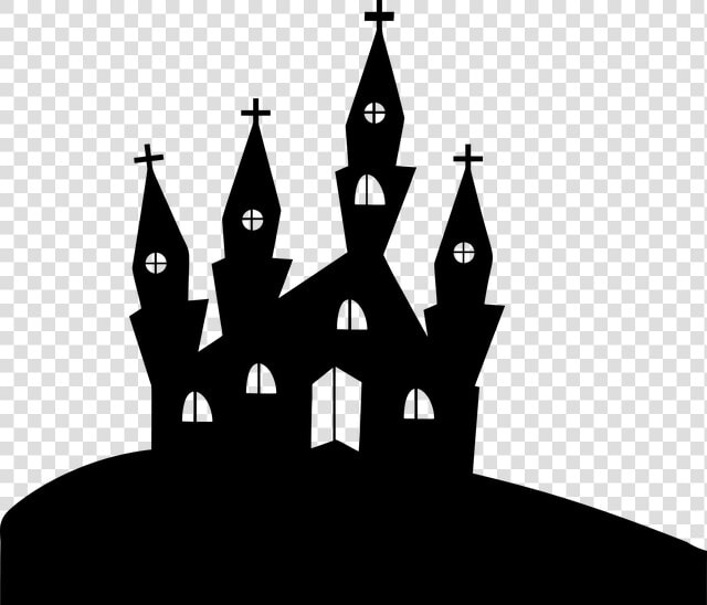 Church  Cross  Hill  Landscape  Silhouette  Halloween   Free Bunco Halloween Score Sheets  HD Png DownloadTransparent PNG