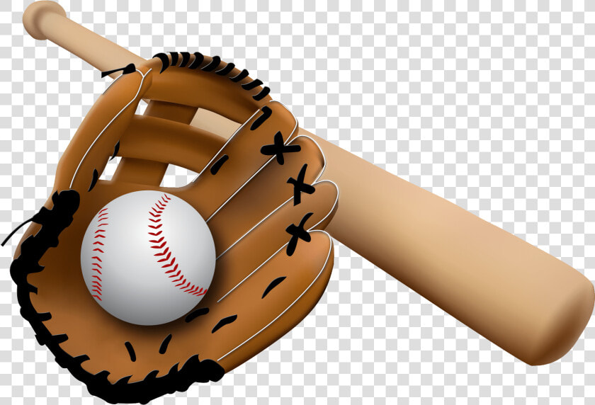 Baseball Glove And Bat   Baseball Ball And Bat  HD Png DownloadTransparent PNG