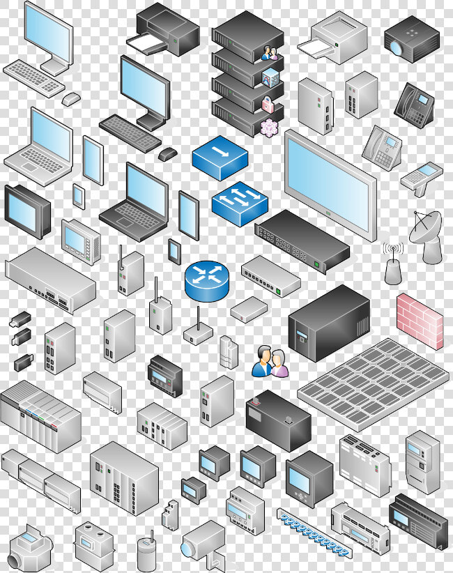 Transparent Networking Icons Png   Svg Network Diagram Icons  Png DownloadTransparent PNG