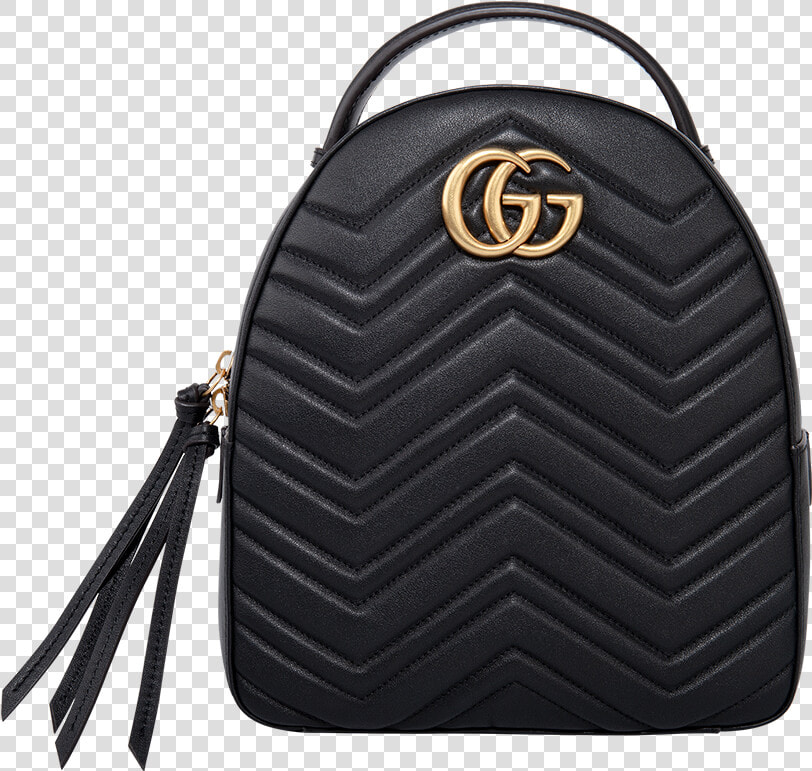 Gucci Gg Marmont Quilted Leather Backpack black   Hobo Bag  HD Png DownloadTransparent PNG