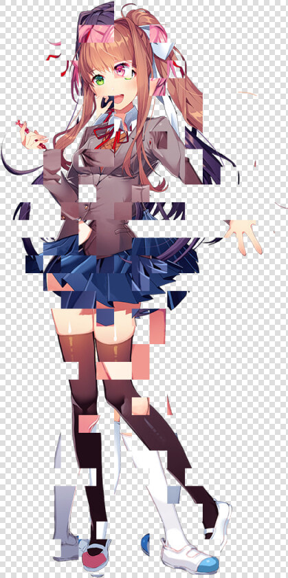 Doki Doki Literature Club Png Transparent Background   Doki Doki Literature Club Glitch  Png DownloadTransparent PNG