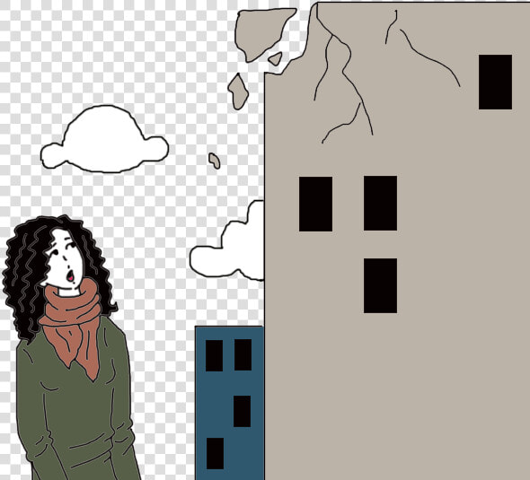 Falling Building Dream Meaning   Building Falling Down Drawing  HD Png DownloadTransparent PNG