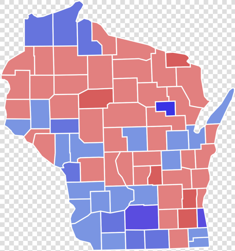 Wisconsin Presidential Election Results 2016  HD Png DownloadTransparent PNG