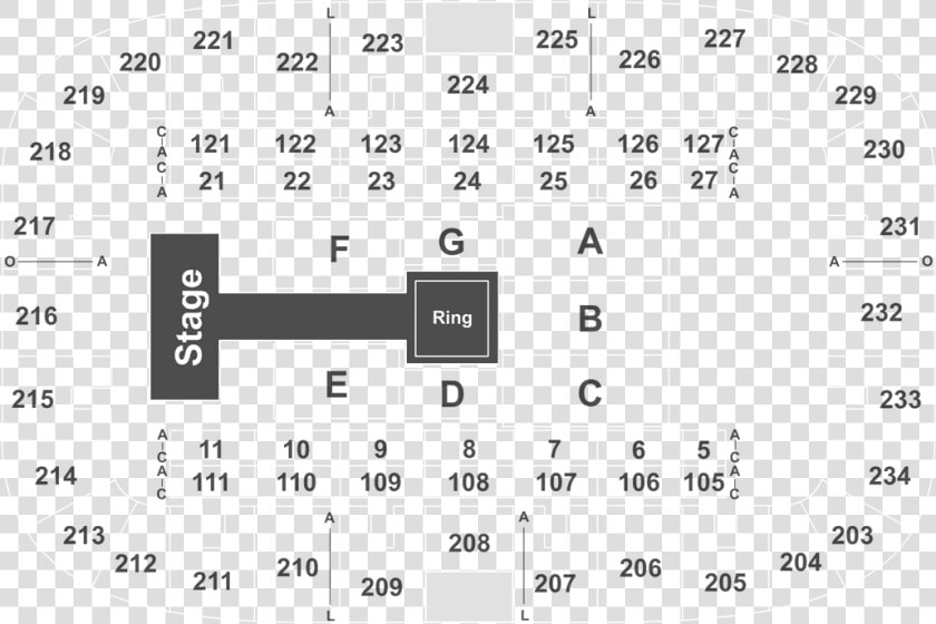 K Rock Centre Seating Chart  HD Png DownloadTransparent PNG