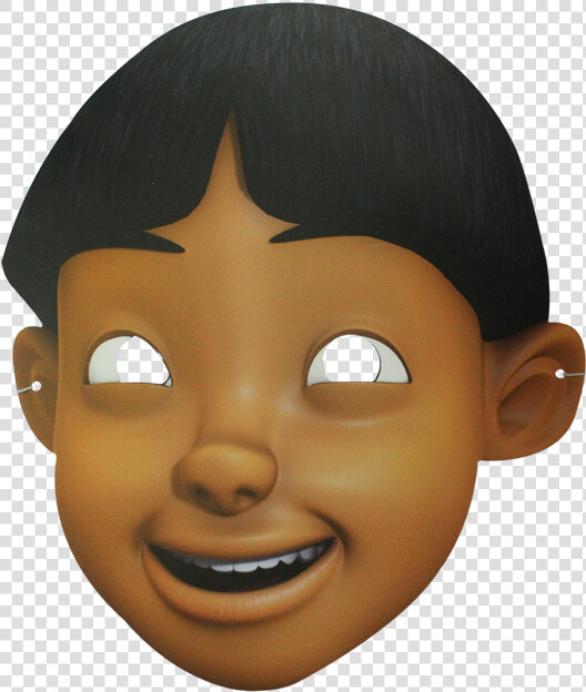 Topeng Muka Upin Ipin   Muka Mail Upin Ipin  HD Png DownloadTransparent PNG