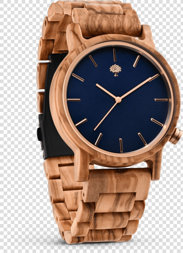 The Gaston Wood Watch Olive Wood Wooden Band   Analog Watch  HD Png DownloadTransparent PNG