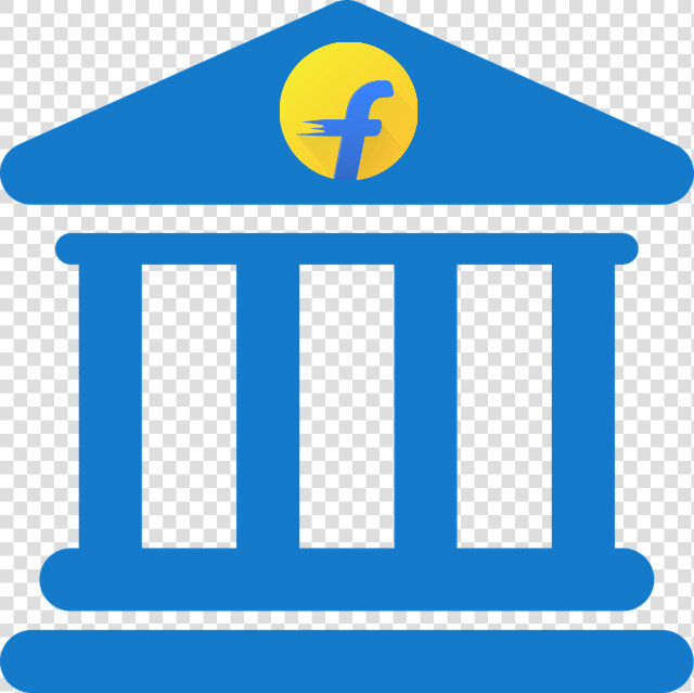 Flipkart Offers Cardless Credit Services   Bank Icon Vector Free  HD Png DownloadTransparent PNG