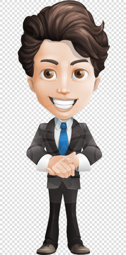 Little Boy Businessman Cartoon Vector Character Aka   Wavy Hair Cartoon Boy  HD Png DownloadTransparent PNG