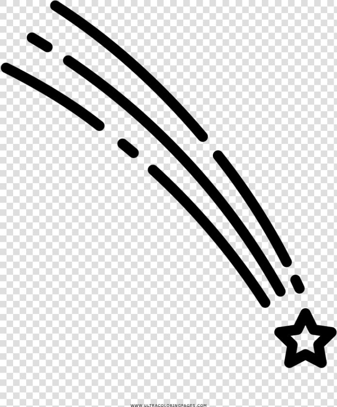 Falling Star Coloring Page   White Shooting Star Png  Transparent PngTransparent PNG