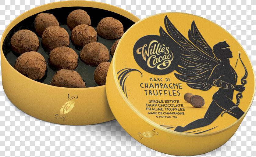 Willie  39 s Cacao Marc De Champagne Truffles 110g  HD Png DownloadTransparent PNG