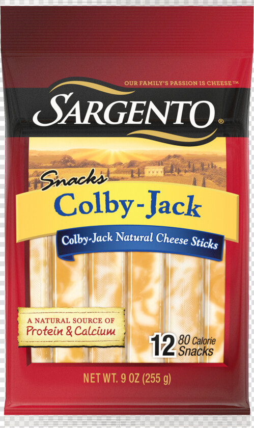 Sargento® Colby Jack Natural Cheese Snack Sticks   Sargento Colby Jack Cheese Stick  HD Png DownloadTransparent PNG