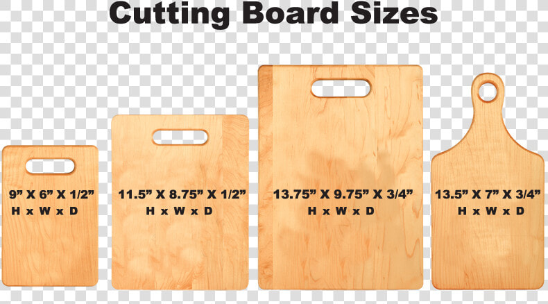 Wooden Cutting Board Sizes  HD Png DownloadTransparent PNG