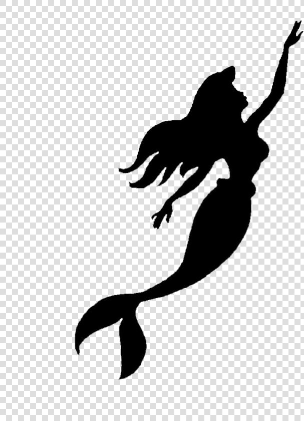 Mermaid Tail Silhouette Png   Ariel Little Mermaid Silhouette  Transparent PngTransparent PNG