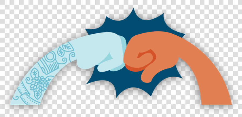 Illustrated Of Epic Fist Bump Between Two Arms With   Clip Art  HD Png DownloadTransparent PNG