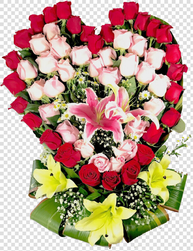 Corazón De Rosas Rojas   Bouquet  HD Png DownloadTransparent PNG