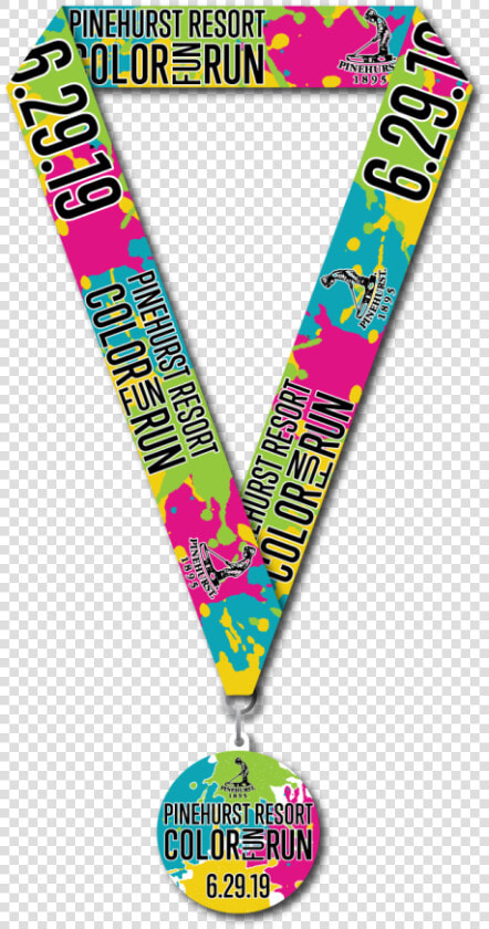 Image   Color Fun Run Medal  HD Png DownloadTransparent PNG