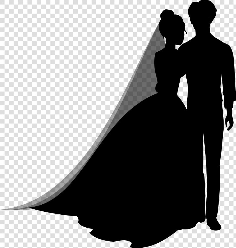 Wedding Couple Silhouettes Png Clip Art   Vector Wedding Siluet Png  Transparent PngTransparent PNG