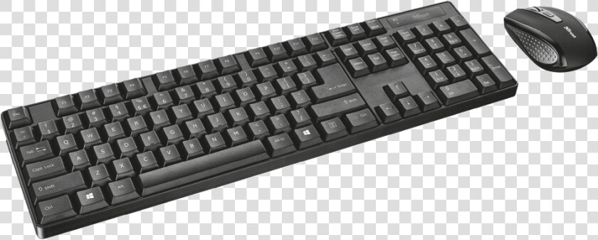 Ximo Wireless Keyboard With Mouse   Trust Keyboard  amp  Mouse Ximo Wireless Black  HD Png DownloadTransparent PNG