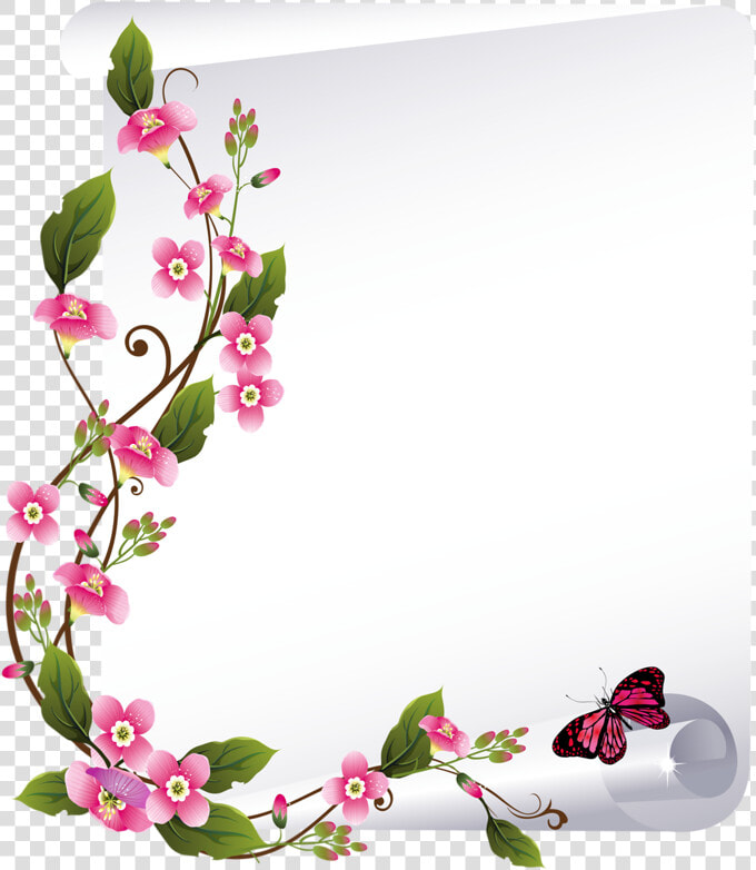 Page 14 Imagens Clipart  Montagens  Vetores  Folhas    Pink Beautiful Flowers Frames  HD Png DownloadTransparent PNG