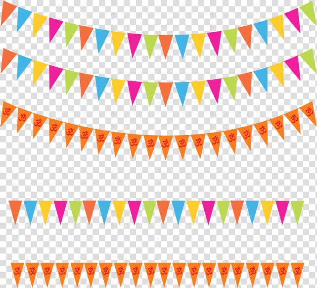 Banderas De Fondo Vector Guirnaldas De Papel De Color   Happy Birthday Banner  HD Png DownloadTransparent PNG