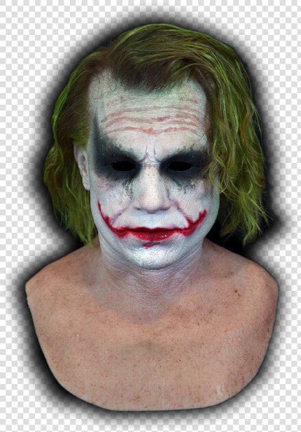 Joker Front New   Heath Ledger Joker Mask  HD Png DownloadTransparent PNG