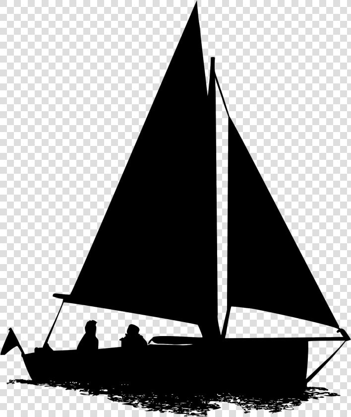 Transparent Sailing Boat Png   Silhouette Of A Boat  Png DownloadTransparent PNG