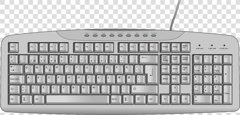 Pc Clipart Keyboard   Keyboard Image White Hd  HD Png DownloadTransparent PNG