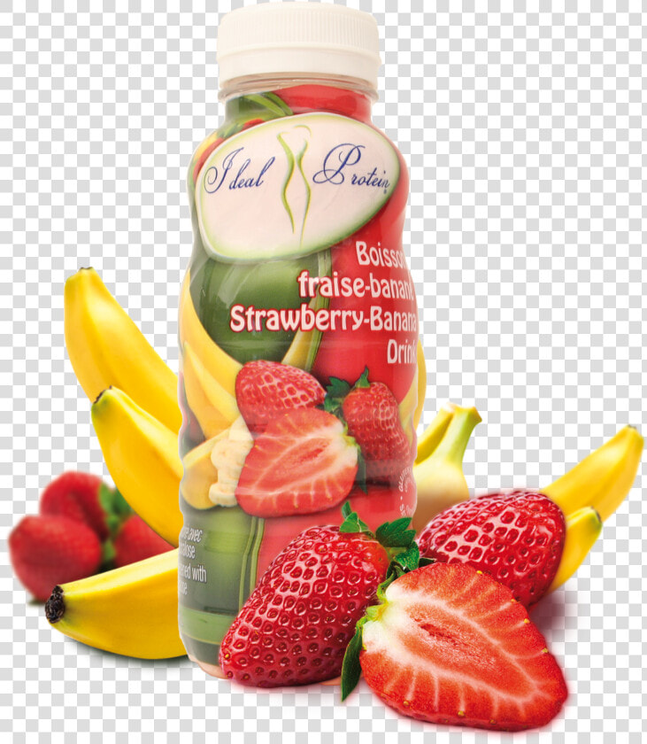 Transparent Banana Png   Ideal Protein Strawberry Banana Drink  Png DownloadTransparent PNG