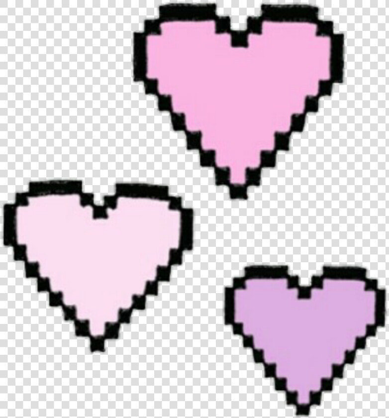 Heart Hearts Colorful Tumblr Kawaii Edit Edits Png   Pixel Art Transparent Background  Png DownloadTransparent PNG