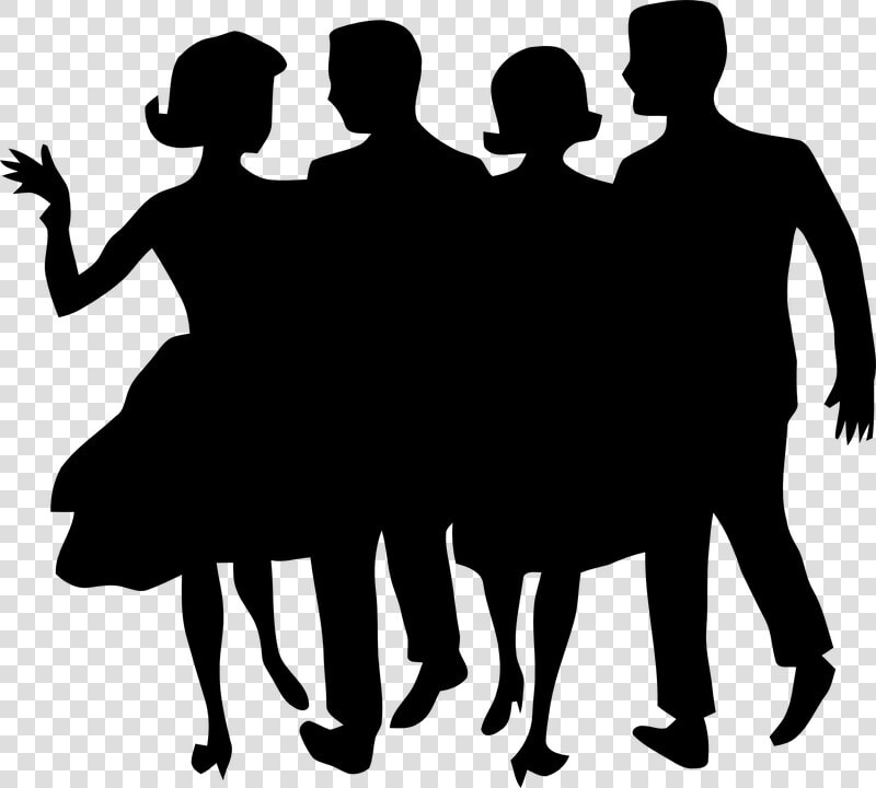 People  Dance  Dancing  Silhouette  Man  Woman  Party   Transparent 1950s Clip Art  HD Png DownloadTransparent PNG