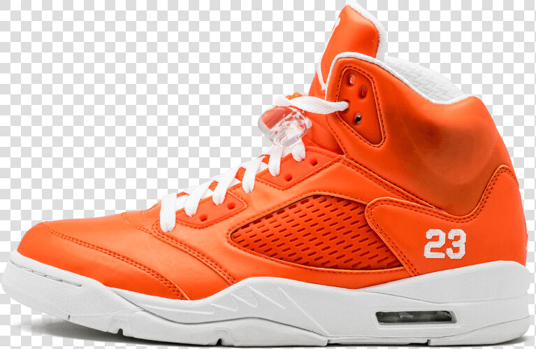 Air Jordan 5 Rainbow Orange White   Jordan 5 Retro Orange  HD Png DownloadTransparent PNG