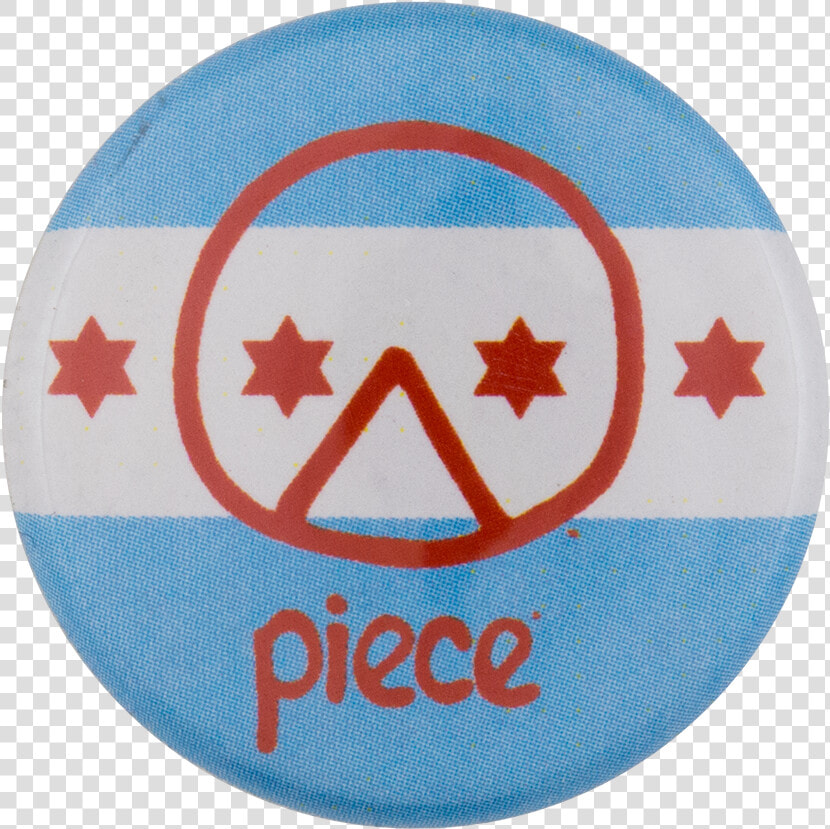 Piece Pizza Chicago Flag Chicago Button Museum   Decals 1 72 Israel  HD Png DownloadTransparent PNG