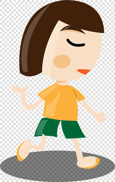 Walking  Gesture  Hand  Action  Girl  People  Woman   Girl Running Clip Art  HD Png DownloadTransparent PNG