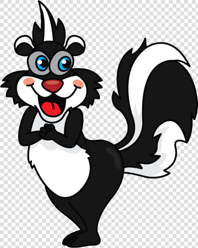 Skunk Clipart Drawn   Cartoon Skunk Drawing  HD Png DownloadTransparent PNG