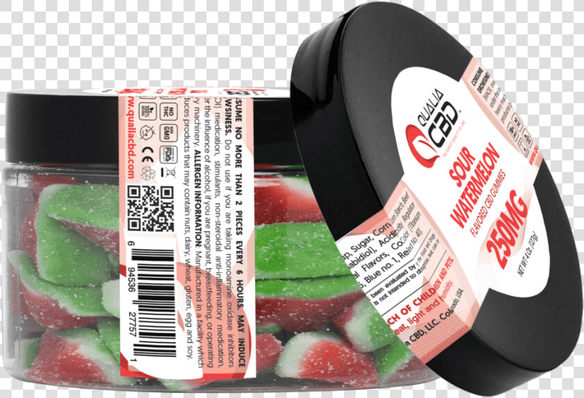 Hemp Infused Gummy Watermelon Slices   Qualia Cbd  HD Png DownloadTransparent PNG