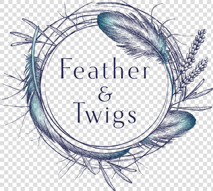 Feather  amp  Twigs   Drawing  HD Png DownloadTransparent PNG