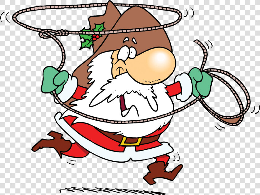 Hat Christmas Lasso Transprent   Cowboy Santa Claus Clipart  HD Png DownloadTransparent PNG