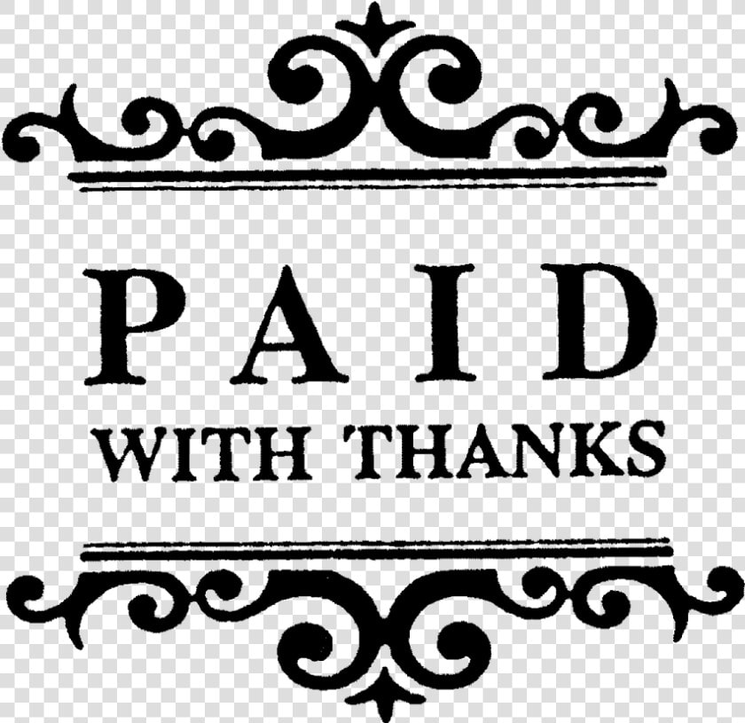 Paid With Thanks Rubber Stamp Title Paid With Thanks   Spirulina  HD Png DownloadTransparent PNG