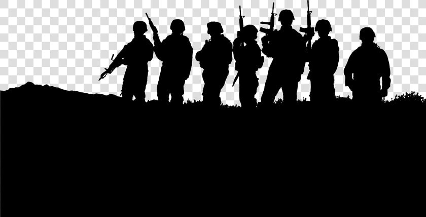 Transparent Military Clip Art   Soldier Silhouette  HD Png DownloadTransparent PNG