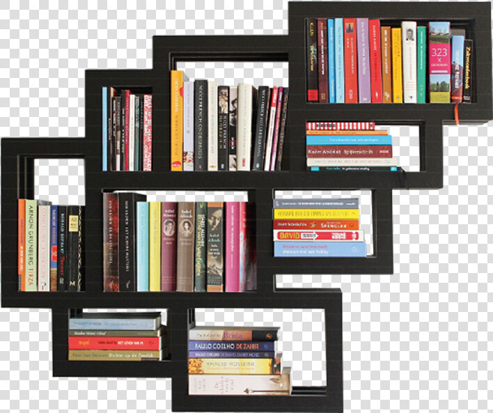 Transparent Multi Photo Frames Png   Design Of Bookshelf On Wall  Png DownloadTransparent PNG