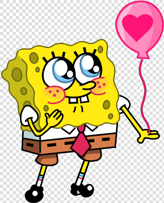 Image Result For Its My Birthday Spongebob Clip Art   Spongebob Squarepants In Love  HD Png DownloadTransparent PNG