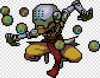 Overwatch Zenyatta Pixel Spray  HD Png DownloadTransparent PNG